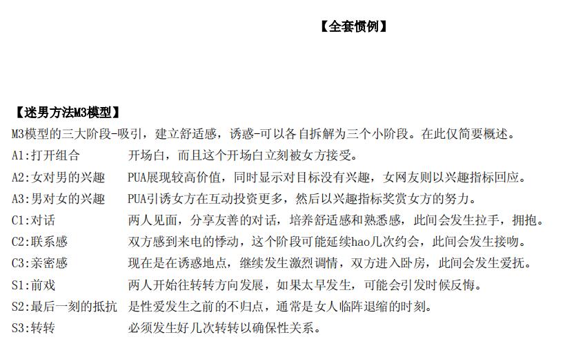《谜男全流程惯例》  PDF下载-恋爱鸽-高情商聊天脱单挽回沟通技巧合集大全